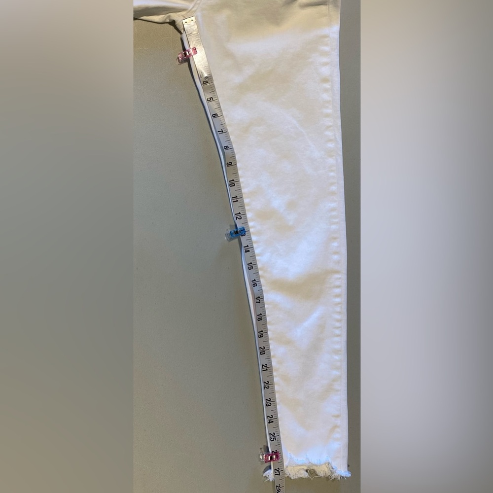 KanCan White Button Fly High-Rise Skinny Jeans, size 5/26 - Picture 8 of 8